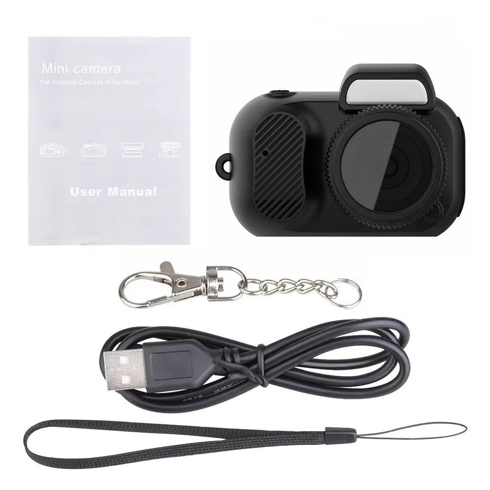 Y3000 Mini Keychain Camera Indoor Home Outdoor 1080P Sports Portable Ultra Compact Pocket Video Recorder Support TF Card