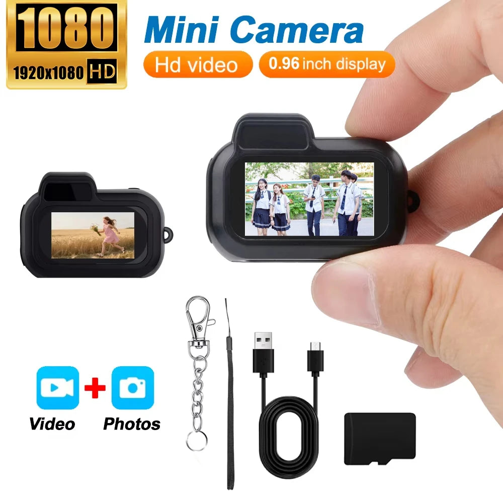 Y3000 Mini Keychain Camera Indoor Home Outdoor 1080P Sports Portable Ultra Compact Pocket Video Recorder Support TF Card