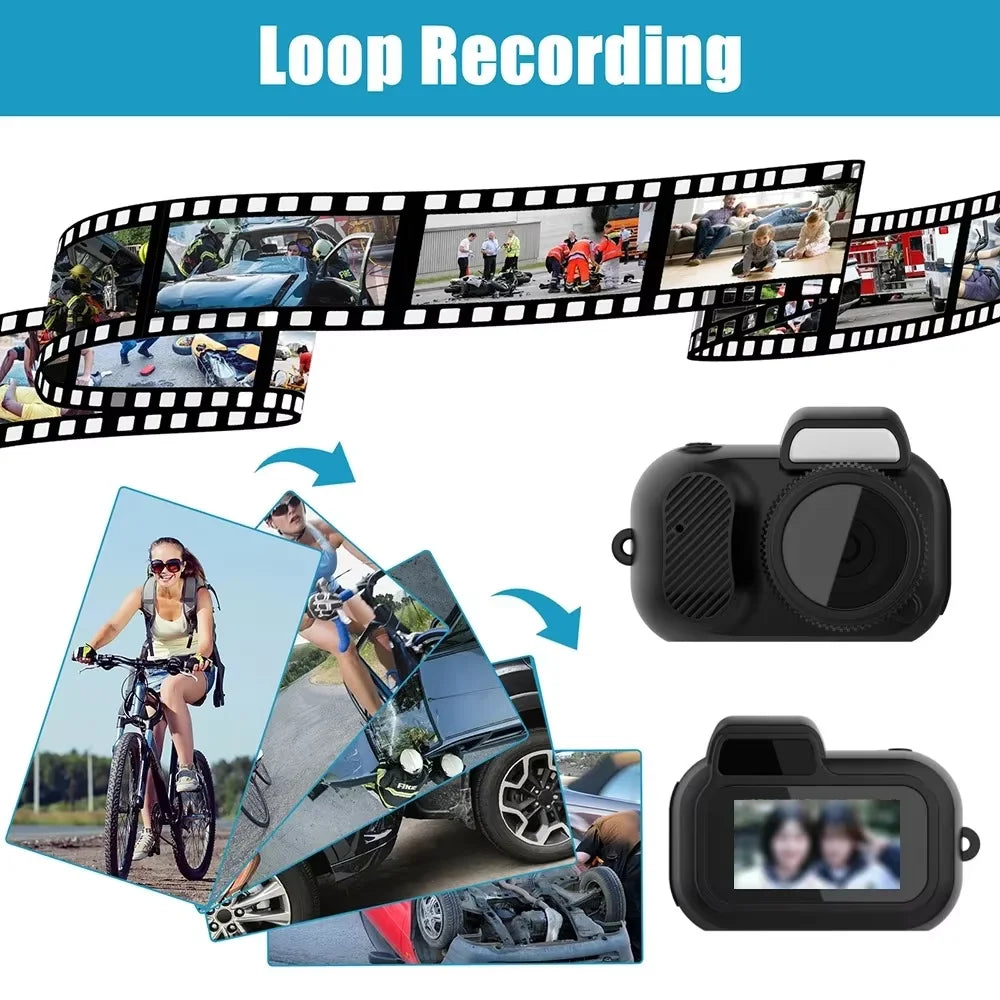 Y3000 Mini Keychain Camera Indoor Home Outdoor 1080P Sports Portable Ultra Compact Pocket Video Recorder Support TF Card